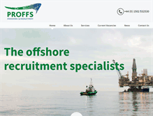 Tablet Screenshot of proffshoreservices.com